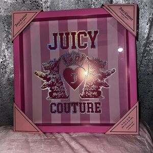 Juicy Couture Pink Scottie Dog Wall Art